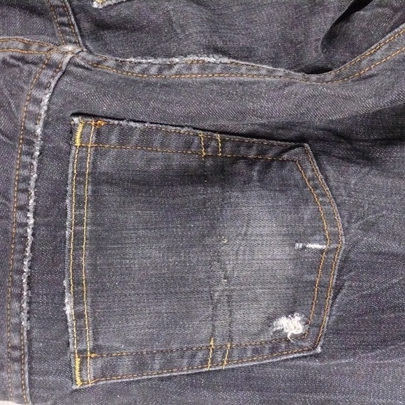 Lucky Brand Dungarees by Gene Montesano Black Mid Rise Straight Leg Color Jean - Picture 12 of 15